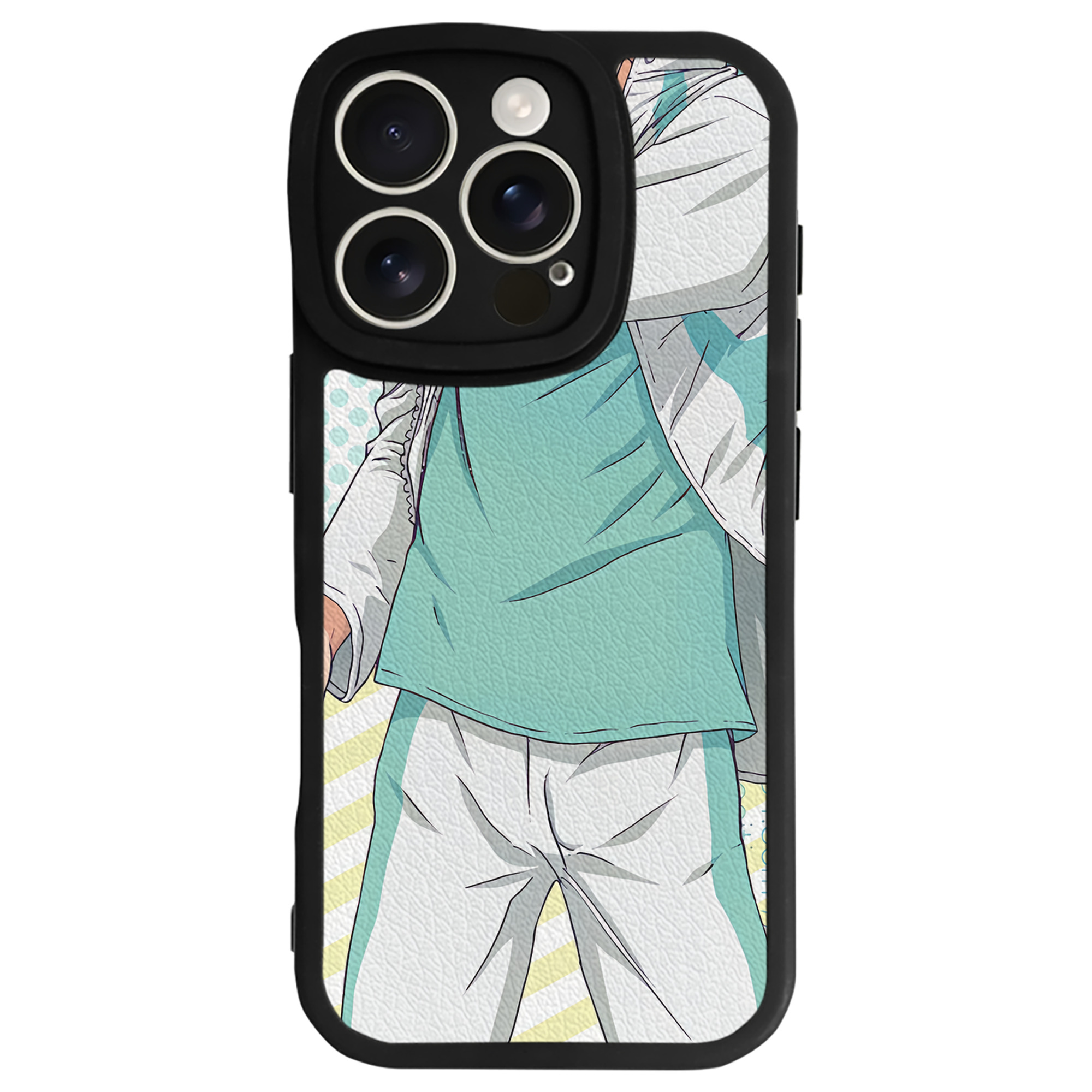 （画像用） ハイキュー!! Haikyu!! 【iPhone 16シリーズ対応】シリコンスマホケース（レザー調） 材質：シリコン